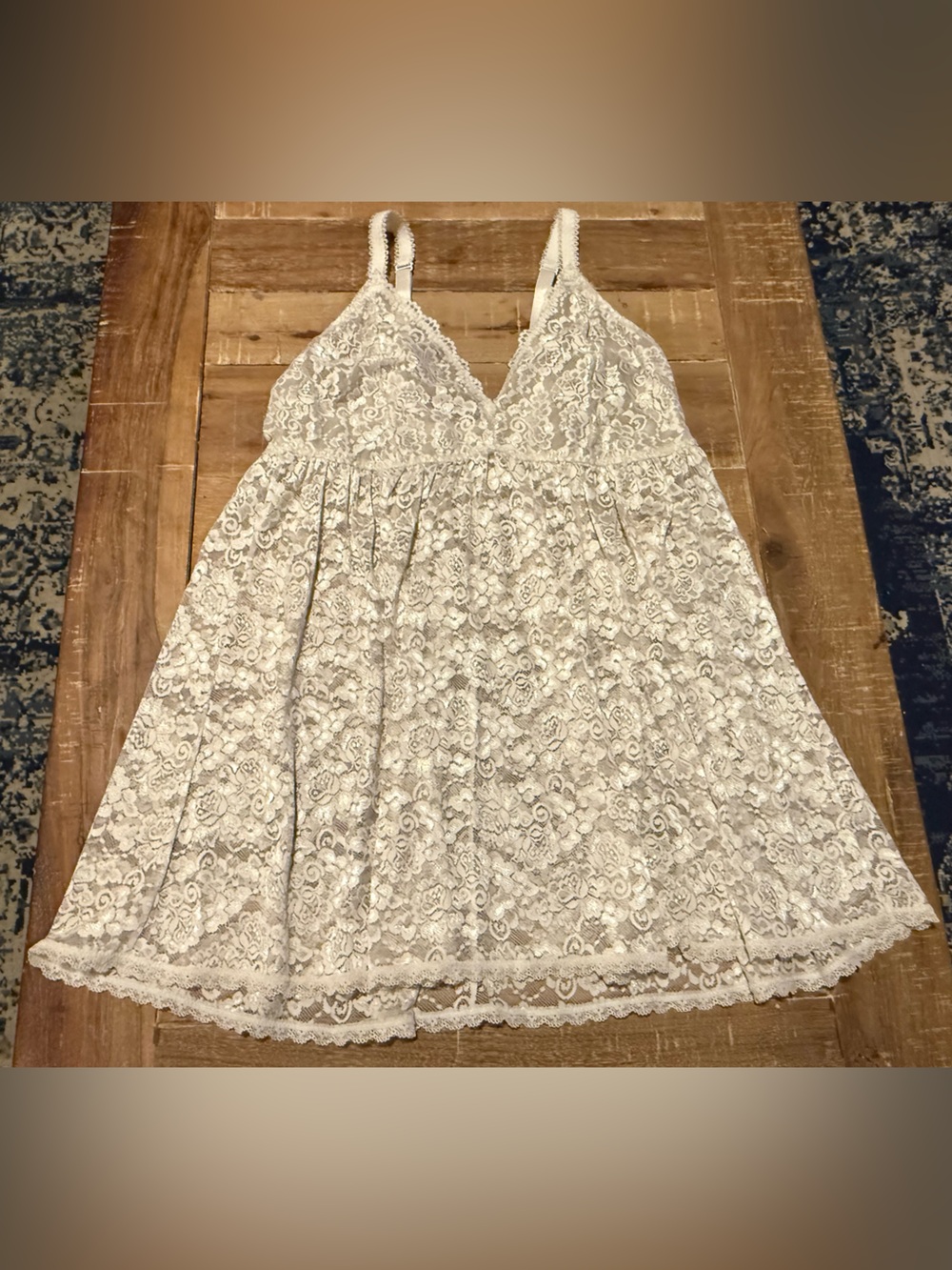 Women’s Torrid Curve White Lace Babydoll Tunic Size 2